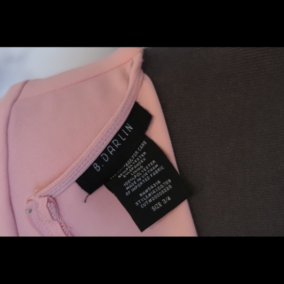 B Darlin Macy's Pink Skater Dress Sz 3/4 - Picture 3 of 3